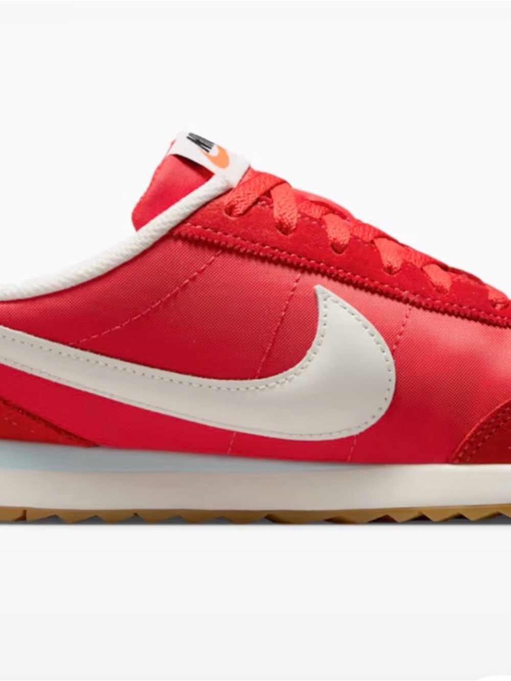 Nike Women’s Red White Sneakers with Gum Sole - Picture 7 of 8